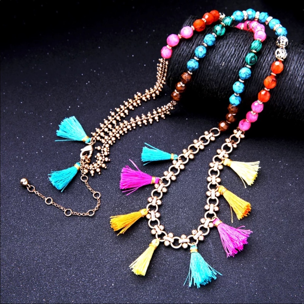 Convertible beaded Necklace/Bracelet - Picture 6 of 8